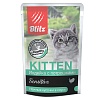 Блиц СЕНСИТИВ КИТТЕН влажный корм для котят с индейкой и потрошками в соусе, 85г, BLITZ Sensitive 
