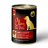 Клан ДЕ ФИЛЕ влажный корм для собак с говядиной, экстрактом Юкки и льняным маслом, 340г, CLAN De File