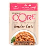 Core ТЕНДЕР КАТС влажный корм для кошек, нарезка из лосося и тунца, 85г, CORE Tender Cuts