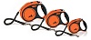 Рулетка для Собак Флекси ЭКСТРИМ L, 5м/65кг, лента, черный/оранжевый, 63307F,FLEXI Xtreme