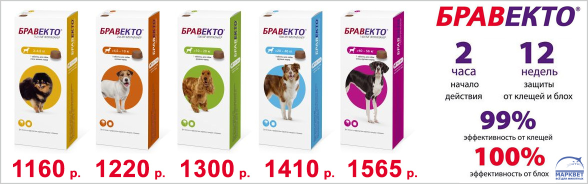 Бравекто Для Собак Купить 40 56 Казань