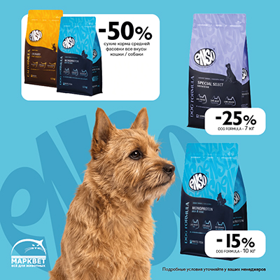ENSO скидки до 50% на сухие корма!