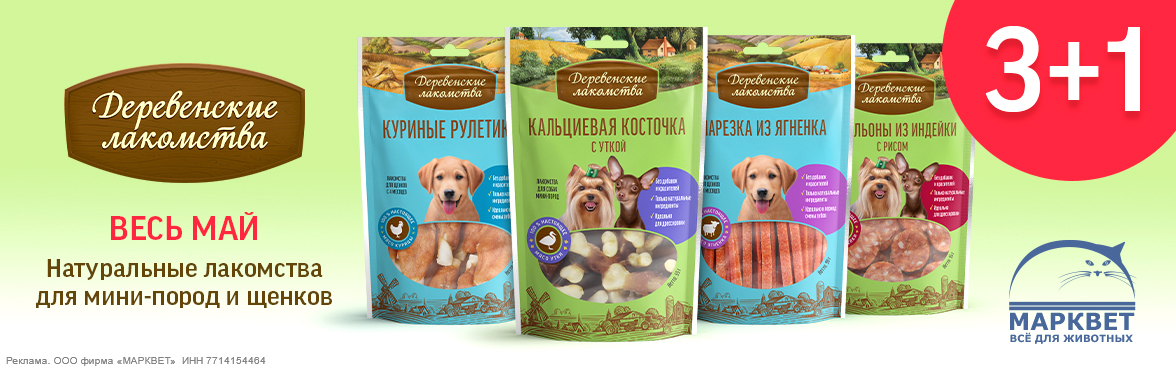 ДЕРЕВЕНСКИЕ ЛАКОМСТВА Мини+Щенки 3+1__05.2026