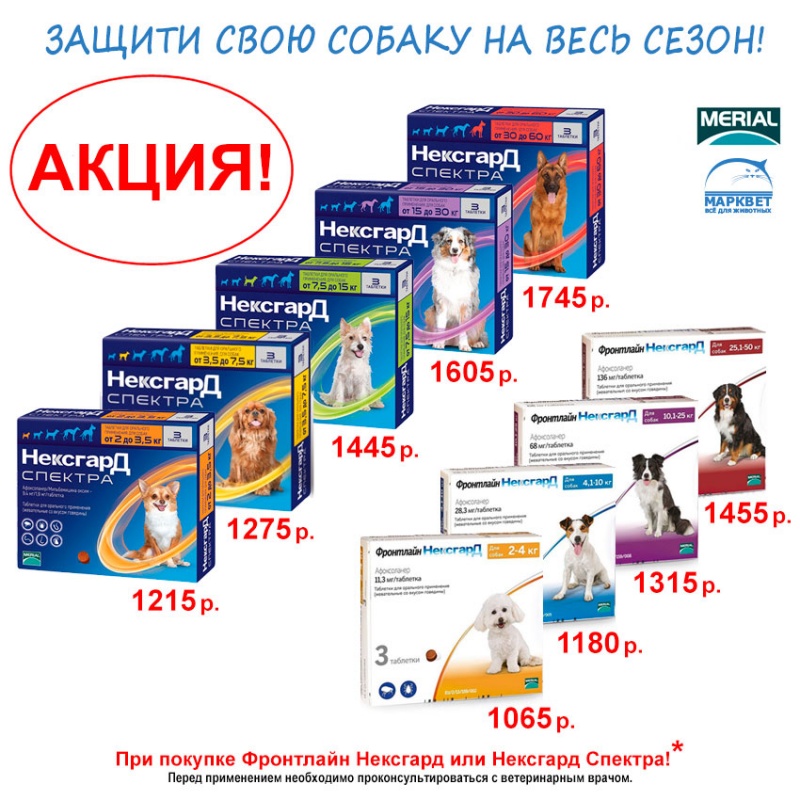 Нексгард средство от клеща по специальной цене!