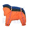 Комбинезон для собаки ХАСКИ, спортивный, утепленный на флисе, на кобеля, длина спины 66см, обхват груди 82см, ТУЗИК