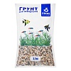 Грунт для аквариума ГАЛЬКА МОРСКАЯ, натуральный, 0,8-3мм, 2,7кг, PR-001371, PRIME
