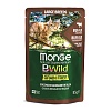 Монж Би Вайлд ЛАДЖ БРИД влажный корм для крупных кошек с буйволом и овощами, 85г, MONGE BWild Large Breed