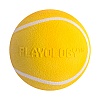 Игрушка для собак СКВИКИ ЧЬЮ БОЛ, мяч с ароматом курицы, 8см, с пищалкой, желтый, 33334, PLAYOLOGY Squeaky Chew Ball