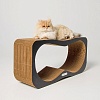 Когтеточка для кошек ЛОНГ, 77*22*37см, черная, гофрокартон, TOMMY CAT