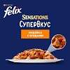 Феликс СЕНСЕЙШНС СУПЕРВКУС влажный корм для кошек с индейкой и ягодами, кусочки в желе, 75г, FELIX Sensations