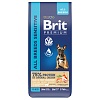 Брит Премиум СЕНСИТИВ сухой корм для собак с чувствительным пищеварением, с лососем и индейкой, 15кг, BRIT Premium Sensitive