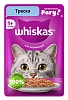Вискас влажный корм для кошек, рагу с треской, 75г, WHISKAS