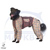 Комбинезон для собаки БАССЕТ-ХАУНД, дождевик без подкладки, НА СУКУ, длина спины 60см, обхват груди 82см, ТУЗИК