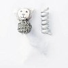 Игрушка для кошек КОСМИЧЕСКИЙ ПЕС И ПРУЖИНКА, с кошачьей мятой, серый/белый, полиэстер/ротанг, TOY99939-VA, PET PARK