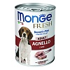 Монж ФРЕШ влажный корм для собак, мясной рулет с ягнёнком, 400г, MONGE Fresh