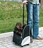 Тележка-Рюкзак для животных ТРОЛЛЕЙ, 32х25х45h см, черная/серая, полиэстер, 2880, TRIXIE