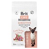 Брит Кеа СЕНСИТИВ сухой корм для кошек с чувствительным пищеварением, с индейкой и ягненком, 1,5кг