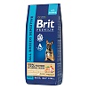 Брит Премиум СЕНСИТИВ сухой корм для собак с чувствительным пищеварением, с лососем и индейкой, 15кг, BRIT Premium Sensitive