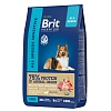 Брит Премиум СЕНСИТИВ сухой корм для собак с чувствительным пищеварением, с ягненком и индейкой,  8кг, BRIT Premium Sensitive