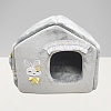 Домик для маленьких собак и кошек ХАНИ БАННИ, 35*45*40см, серый