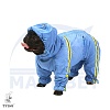 Комбинезон для собаки ЦВЕРГШНАУЦЕР, спортивный дождевик без подкладки, на суку, длина спины 37см, обхват груди 57см, ТУЗИК