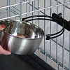 Миска для животных с креплением на вольер или клетку, 295мл, металл, 40-10, MIDWEST SNAP'Y FIT BOWL