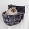 Лежак-Гамак на радиатор для крупных кошек, размер XXL, 55*15-36см, темно-серый, 43138, TRIXIE 