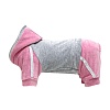 Спортивный костюм для собак ЧЕМПИОН, размер 35, длина спины 35см, обхват груди 48-54см, серый/розовый, Скч-1007, OSSO Fashion