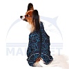 Комбинезон для собаки ЦВЕРГШНАУЦЕР, мембранная ткань на флисе, НА СУКУ, длина спины 37см, обхват груди 57см, ТУЗИК