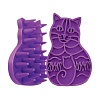 Щетка для кошек ЗУМ ГРУМ, 11,5см, резина, фиолетовая, 42547, KONG Zoomgroom 