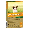 АДВОКАТ капли на холку от блох, чесоточных клещей и круглых гельминтов для собак от 1 до 4кг, 1 пипетка, ELANCO Advocate