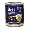 Брит Премиум влажный корм для собак с индейкой и уткой, 850г, BRIT Premium By Nature 