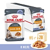 Роял Канин ХЭЙР ЭНД СКИН влажный корм для кошек для здоровья кожи и шерсти, кусочки в желе, 85г, ROYAL CANIN Hair & Skin Care