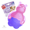 Игрушка для Собак БЕГЕМОТИК 9 см, с пищалкой розовый, 75425, GIGWI
