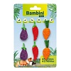 Игрушка для грызунов НАБОР ОВОЩЕЙ, 6шт, люфа, BMP1144, BAMBINI PETS