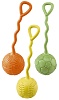  Игрушка мячик с длинной ручкой, для собак, Ø 6,5*22см, резина, 86090099, FERPLAST
