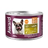 Авард влажный корм для собак, паштет с уткой и брусникой, 200г, AWARD 