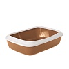 Лоток для кошек ИРИЗ-50 с бортом, 37*50*h14см, 0264, SAVIC Iriz