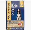 Брит Премиум ЭДАЛТ МЕДИУМ сухой корм для собак средних пород, с индейкой и телятиной,  8кг, BRIT Premium Adult Medium