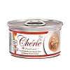 Петтрик ШЕРИ влажный корм для кошек, желтоперый и полосатый тунец с креветками в соусе, 80г, PETTRIC Cherie Signature