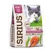 Сириус сухой корм для взрослых кошек с лососем и рисом,  400г, SIRIUS Adult