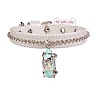 GGL239-30	ОШЕЙНИК БРУМ БРУМ, СЕРЫЙ, ИСК. КОЖА ЛИЗАРД. FOR PETS ONLY