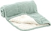 Подстилка-плед для животных КУБ, 120*85см, двусторонний, флис/плюш, метно-зеленый, FL519990, FLAMINGO