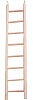 Лестница для птиц, 36 см, 8 ступенек, дерево, 101088, FLAMINGO