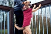 Свитер для собак Хантер МАЛЬМЁ, длина спины 30см, объем груди 40-46см, бордовый, акрил, 62883, HUNTER Malmö