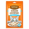 Деревенские Лакомства для кошек КОЛБАСКИ ДОКТОРСКИЕ с нежным лососем, 6шт по 10г