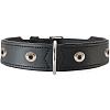 Ошейник для собак ХАНТЕР Юма 50, 39мм/35-43см, черный, натуральная кожа, 63820, HUNTER YUMA
