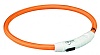 Мигающее кольцо для собак USB, размер XS-S, 35см/ø 7мм, нейлон, оранжевый, 12703, TRIXIE