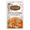 Деревенские Лакомства влажный корм для кошек, суп из курицы с креветкой и гребешком, 35г