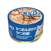 Инаба ЧАО КЭН влажный корм для кошек с тунцом Кацуо и кацуобуси, 85г, INABA CIAO Can